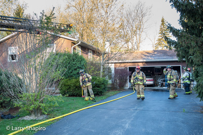 Fire in a house at 20530 William Avenue in Lincolnshire IL 4-23-17 Shapirophotography.net Larry Shapiro photographer